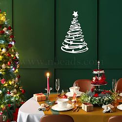 PVC Self Adhesive Wall Stickers, Washing Machine Warterproof Decals for Home Living Room Bedroom Wall Decoration, Christmas Tree, 860x570mm(DIY-WH0377-242)