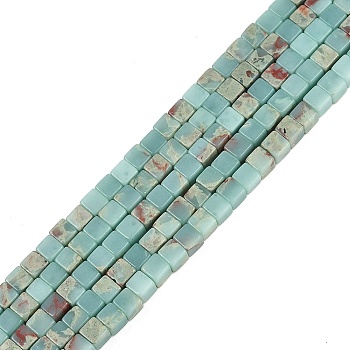 Natural Shoushan Stone Beads Strands, Cube, 3.5x3.5x3.5mm, Hole: 0.7mm, about 110pcs/strand, 15.16''(38.5cm)