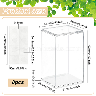 8 Sets PET Plastic Minifigures Display Case(ODIS-FG0001-80)-2