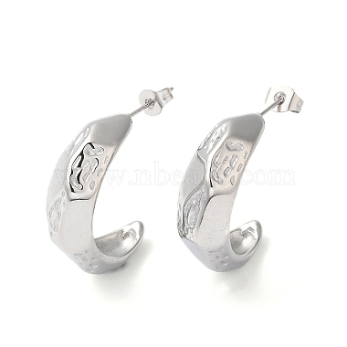 Arch 304 Stainless Steel Stud Earrings