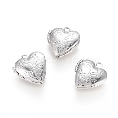 Platinum Heart Brass Pendants