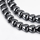 Non-magnetic Synthetic Hematite Beads Strands(G-P341-38-4mm)-1