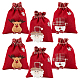 6Pcs 3 Styles Christmas Theme Linen Packing Pouches(ABAG-WR0001-02)-1