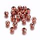 Rose Gold Brass Faceted Round Spacer Beads(X-KK-E352-RG)-1