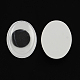 Cabochons à yeux écarquillés wiggle noir et blanc pour DIY de scrapbooking artisanat jouet d'accessoires(KY-S004B)-1
