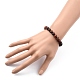 Unisex Natural Wood Beaded Stretch Bracelets(X-BJEW-JB05463-04)-4