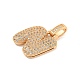 Brass Micro Pave Clear Cubic Zirconia Pendants(KK-B099-01G-N)-2