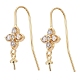 Brass Micro Pave Cubic Zirconia Earring Hooks(KK-K244-34G)-1