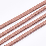 Faux Suede Cord, Faux Suede Lace, Indian Red, 2.5~2.8x1.5mm, about 1.09 yards(1m)/strand(LW-R023-2.8mm-28)