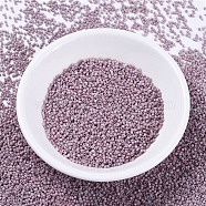 MIYUKI Delica Beads, Cylinder, Japanese Seed Beads, 11/0, (DB0379) Matte Opaque Dusty Mauve Luster, 1.3x1.6mm, Hole: 0.8mm, about 2000pcs/10g(X-SEED-J020-DB0379)