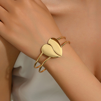 Fashionable Heart Alloy Bangles for Women