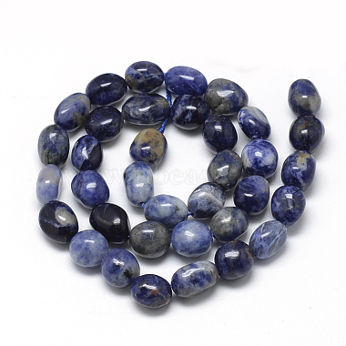 Chapelets de perles en sodalite naturelle(G-R445-8x10-04)-2