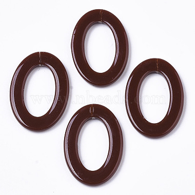CoconutBrown Oval Resin Quick Link Connectors