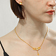 Golden Stainless Steel Jewelry Set(QE0758-2)-2