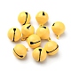 Baking Paint Brass Bell Pendants(KK-WH0044-35B)-1