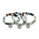 Natural Mixed Gemstone Round Beaded Chakra Stretch Bracelets(BJEW-K251-01)-2