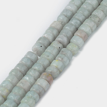 Natural Celestite/Celestine Beads Strands, Heishi Beads, Flat Round/Disc, 4x2mm, Hole: 0.8mm, about 150~165pcs/strand, 15.35~15.74 inch(39~40cm)