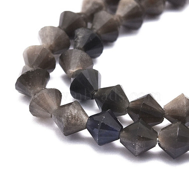 Perles en obsidienne naturelle(G-E569-D09)-3