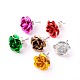 Stylish Aluminum Iron Rose Flower Stud Earrings(EJEW-PJE752)-1