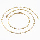 304 ensemble de bijoux de chaîne de lien de croix d'acier inoxydable(SJEW-H103-11G)-1