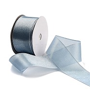 20 Yards Polyester Ribbon, for Gift Wrapping, Light Blue, 1-1/2 inch(38mm), about 20.00 Yards(18.29m)/Roll(OCOR-Z005-01G)