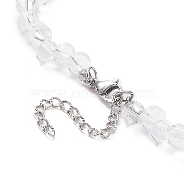 Glass Teardrop Beaded Necklaces(NJEW-JN04273-02)-4