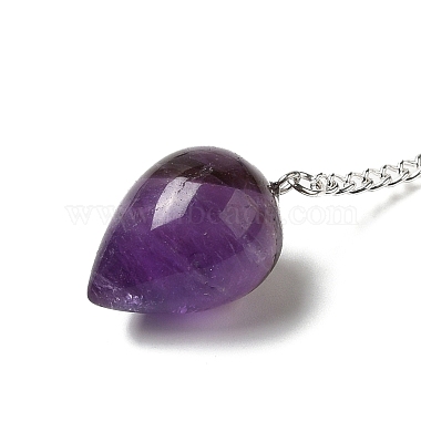 Natural Amethyst Dowsing Pendulums(G-R492-01S-11)-3