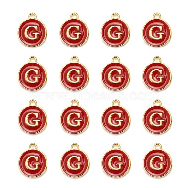 Golden Plated Alloy Enamel Charms(ENAM-S118-03G)-2