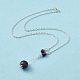 3Pcs Natural Gemstones Pendant Necklaces(NJEW-FS0001-04)-2