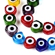 Handmade Evil Eye Lampwork Beads Strands(LAMP-N024-27E-M)-3