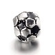 Large Hole FootBall/Soccer Ball Alloy Enamel European Beads(MPDL-L013-02B)-1