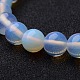 Round Opal Beaded Stretch Bracelets(BJEW-O118-10)-2