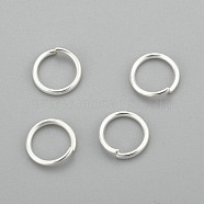 304 Stainless Steel Jump Rings, Open Jump Rings, Silver, 10x1mm, Inner Diameter: 8mm(STAS-H380-09S-N)