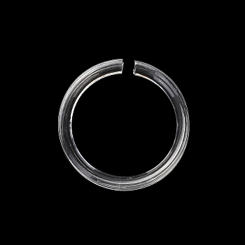 Transparent Plastic Single Bracelet Display Rings, Clear, 5.15x0.75cm