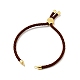 Half Finished Twisted Milan Rope Slider Bracelets(FIND-G032-01G-18)-2