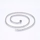 304 Stainless Steel Curb Chain Necklaces(NJEW-P226-05P-03)-1
