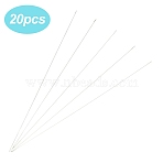 20Pcs Steel Beading Needles, Stainless Steel Color, 120x0.45mm(STAS-YW0002-91C)
