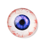 Halloween Translucent Resin Decoden Cabochons, Evil Eye, Mauve, 18x5mm(CRES-Z007-01A-05)