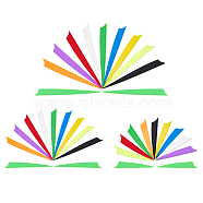 SUPERFINDINGS 63 Pairs 27 Colors Plastic Arrow Fletching Feathers, DIY Archery Arrow Accessory, Mixed Color, 77~128x12~14x0.6~3mm, 63pairs/set(FIND-FH0002-94)