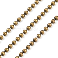 Rack Plating Iron Ball Chains, Antique Bronze, 2mm, 100yard/roll(CH-H002-06A-AB)