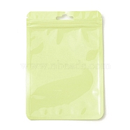 Plastic Packaging Yinyang Zip Lock Bags, Top Self Seal Pouches, Rectangle, Yellow, 14.8x10.5x0.24cm(OPP-F001-04D)