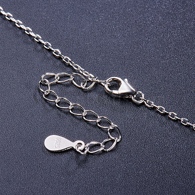 SHEGRACE 925 Sterling Silver Pendant Necklace(X-JN598A)-4