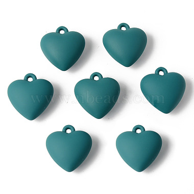 Teal Heart Acrylic Pendants