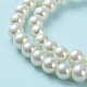 Baking Painted Pearlized Glass Pearl Round Bead Strands(HY-Q330-8mm-02)-4