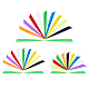 супернаходки 63 пары 27 цвета пластиковые стрелы оперение перья(FIND-FH0002-94)-1