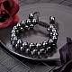 Synthetic Hematite Braided Bead Bracelet(BJEW-SW00001-18)-3