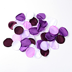 Satin Artificial Rose Petals, for Wedding Aisle Centerpieces Table Confetti Party Favors Home Decoration, Purple, 40x0.5mm, 200pcs/bag(DIY-WH0225-53)