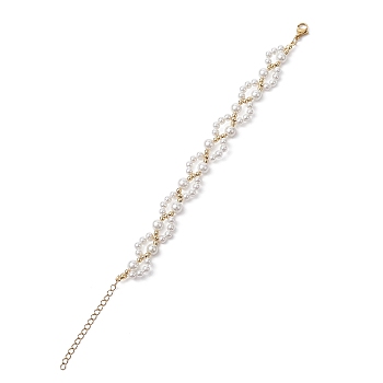 Shell Pearl Beaded Bracelets, White, 7-1/4 inch(18.5cm)