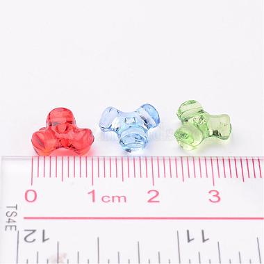 Transparent Acrylic Plastic Tri Beads for Christmas Ornaments Making(X-PL699M)-4