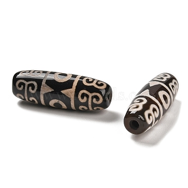 Tibetan Style dZi Beads(TDZI-R002-02A)-3